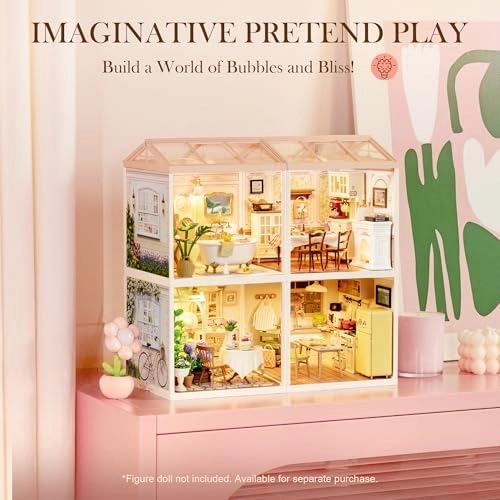 Super Creator-DIY Plastic Miniature House - 103 pcs