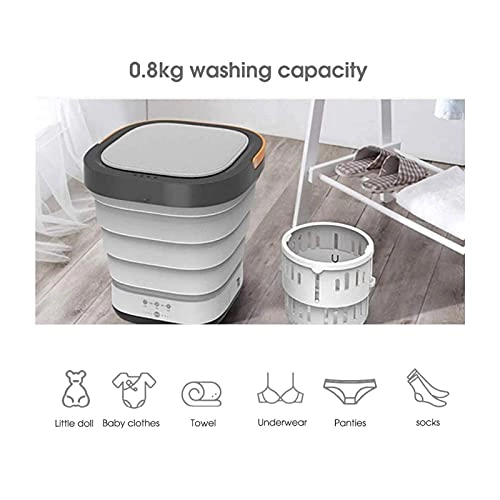 Portable Washing Machine,Turbine Folding Mini Usb Laundry Washer,Perfect For Apartments, Rvs And Small Space Living Shandongmt (Color : B)