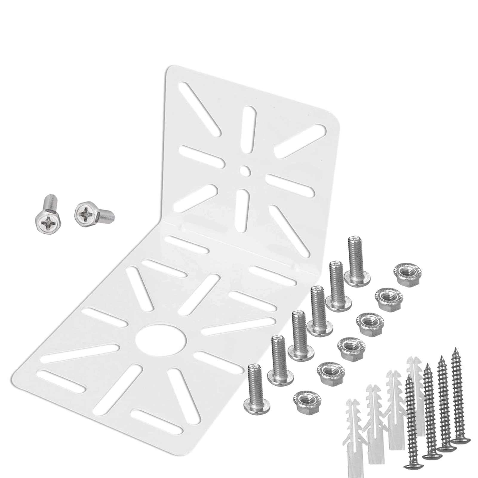 SHENZHEN ORIENTED FOCUS TECHNOLOGIES CO., LIMITED BK06P - L-Shape Wall and Ceiling Mount Bracket 2 Count White