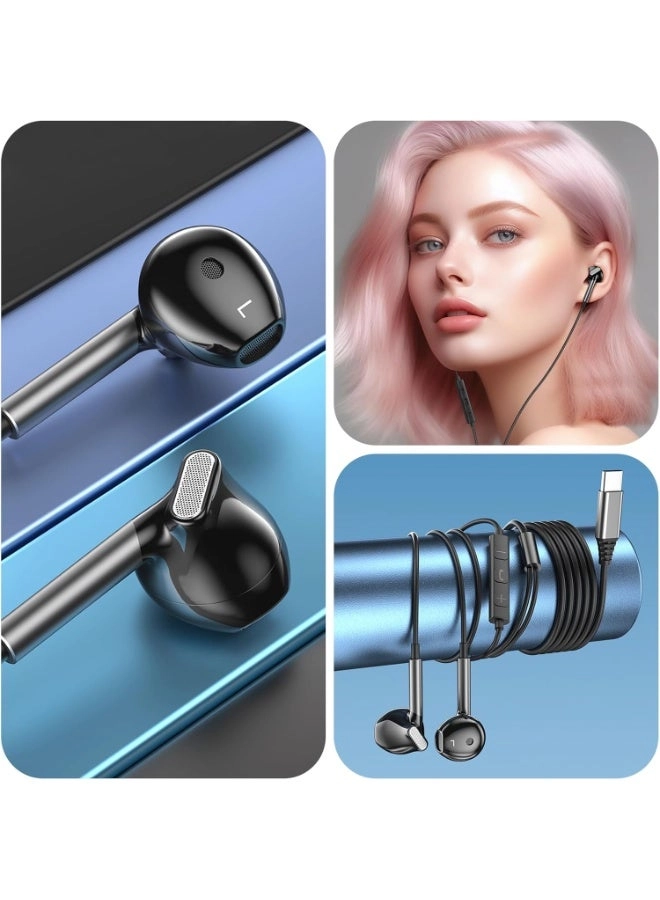 USB C Headphones Wired Earbud