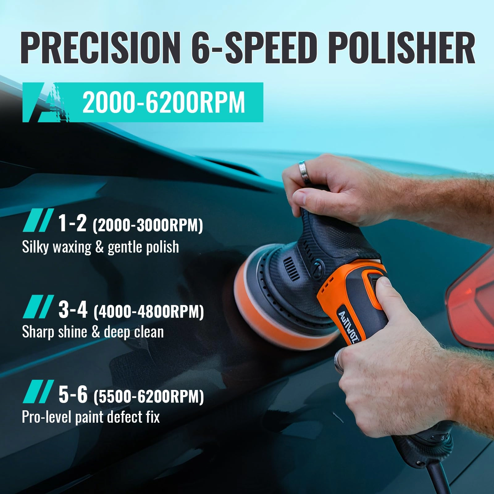 Car Buffer Polisher - 630 Watts 5 Inch