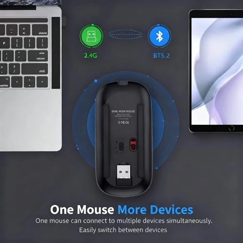 Vertical Ergonomic Optical Mouse - Bluetooth Wi-Fi