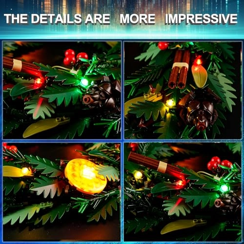 LED Light Kit for Lego 10340 Icons Wreath