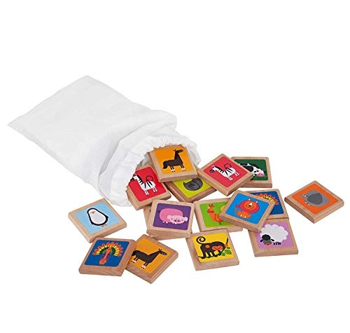 Animals Wooden Memory Game - 3 years and up 24 pieces
