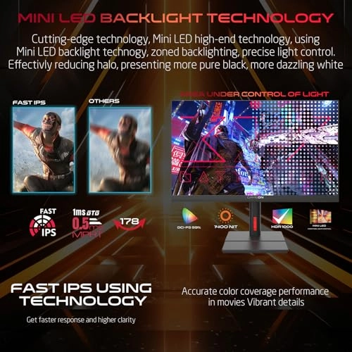 Midnight Pro-Series - GOM27QHD180IPS 27 in 2560 X 1440