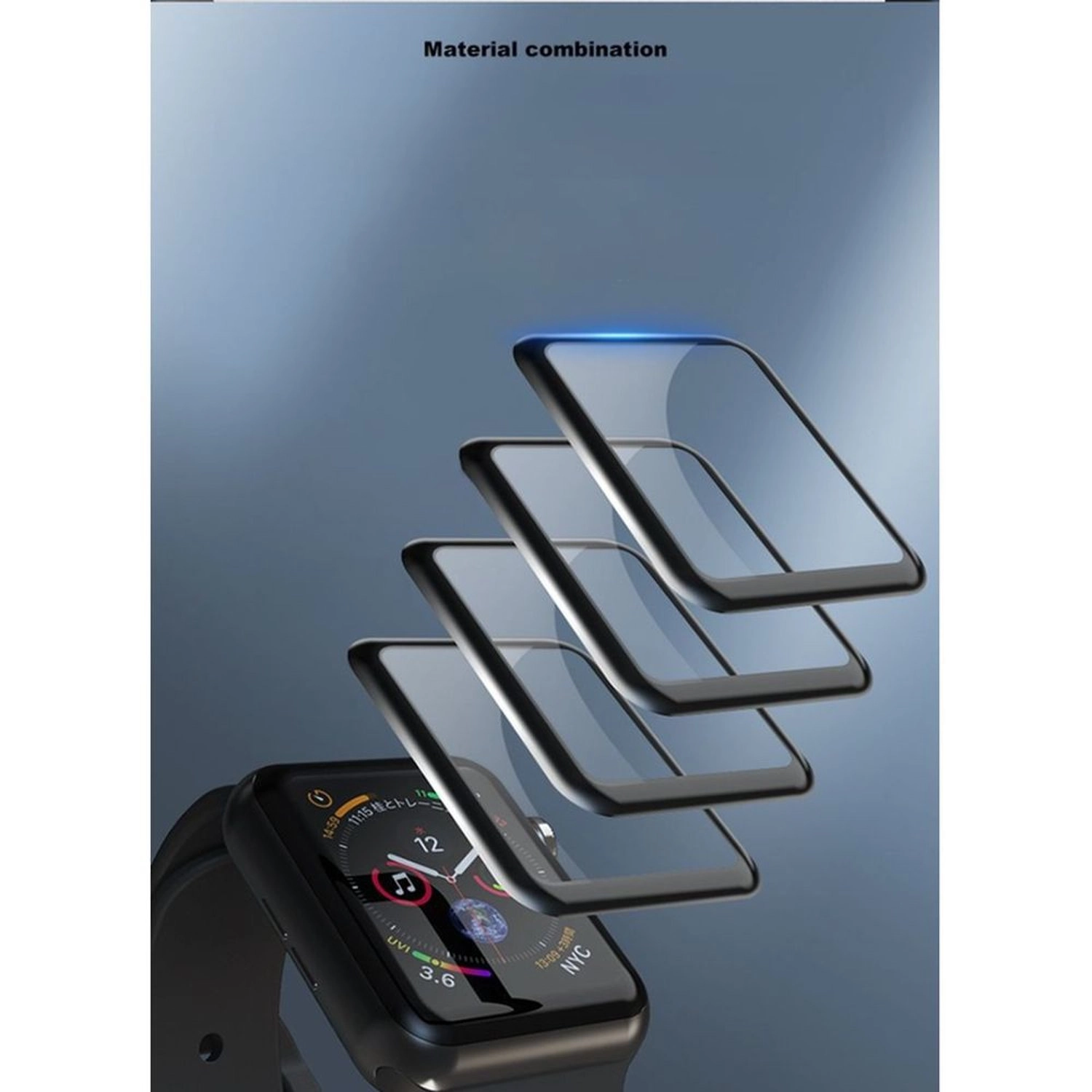 Case With Screen Protector for Apple Watch - 41mm