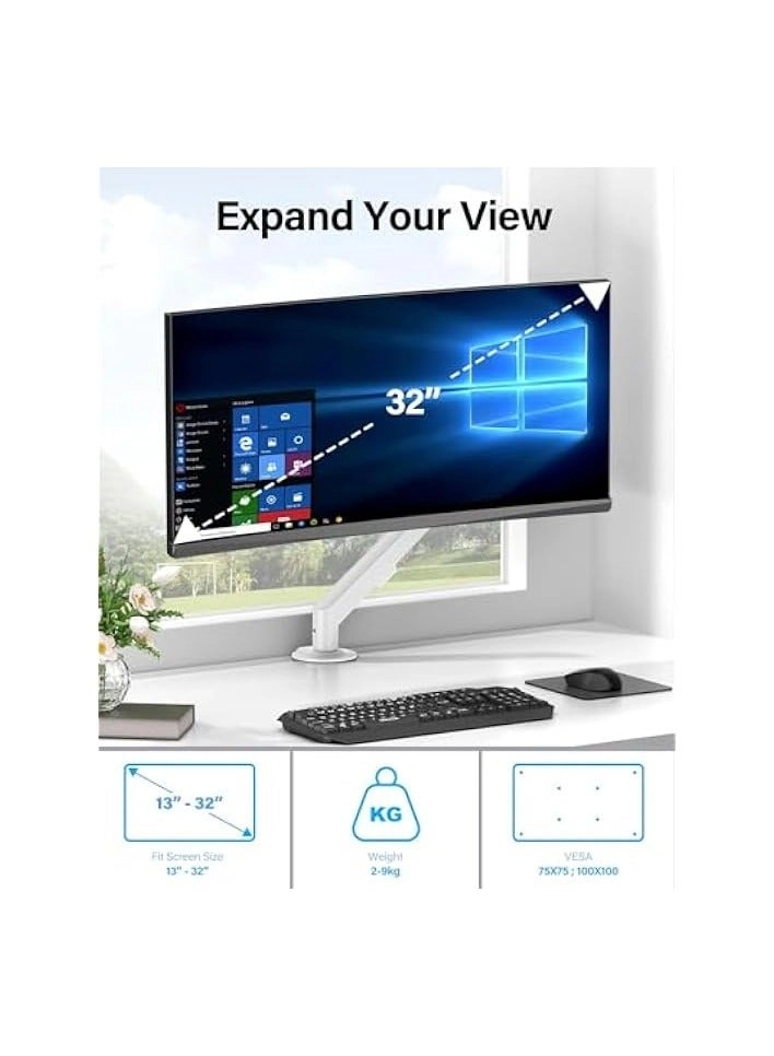 Single Monitor Arm - 1 13-32 inches 75x75mm 100x100mm