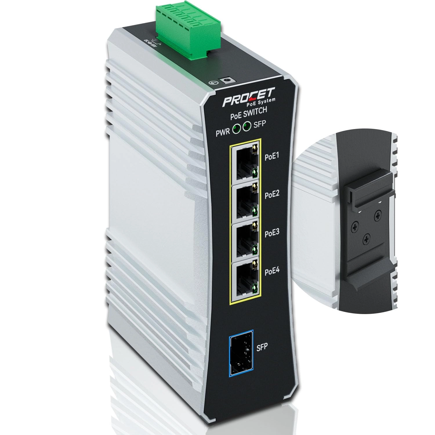 PROCET PoE System PT-PIS4PB1S - 4-ports