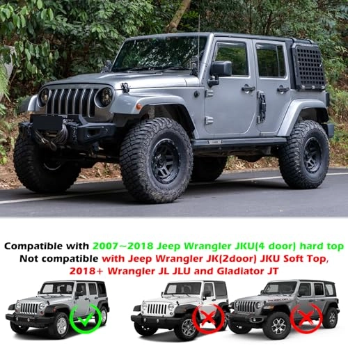 Rear Window Storage Panel Kit - Jeep Wrangler JK & JLU 2007-2018