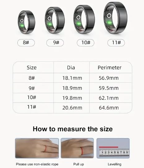 SMART RING ACTIVE - Heart Rate Monitor Sleep Tracking