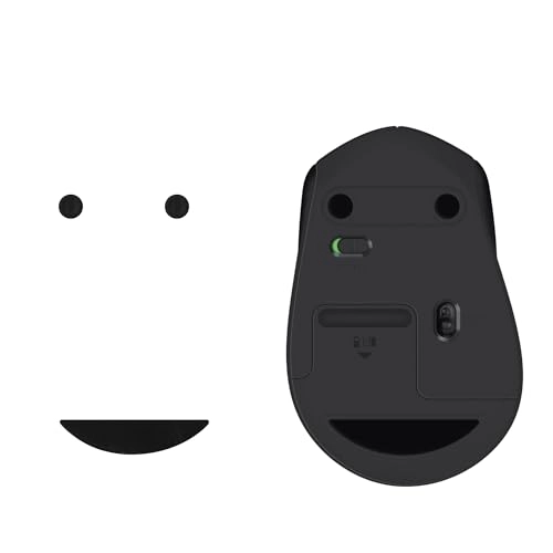 Replacement Mouse Feet Set - Compatible with Logitech M330/M280/M275 Black