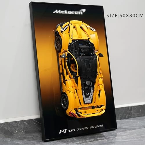 LEGO Technic McLaren P1 (42172) - 50 x 80 cm Wall Whiteboard Style B