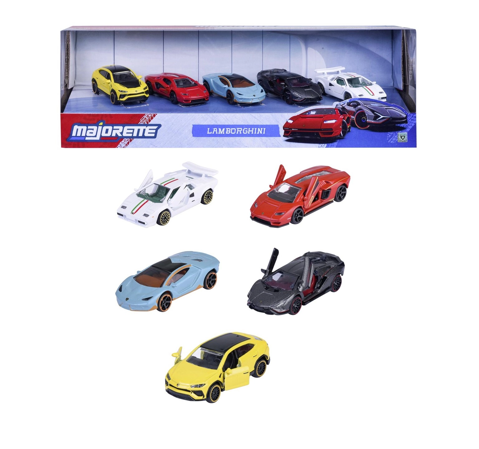 COLOR LAND CHILDRENS TOYS CENTER LLC Lamborghini Die-Cast Cars - 6.25 cm 5pcs