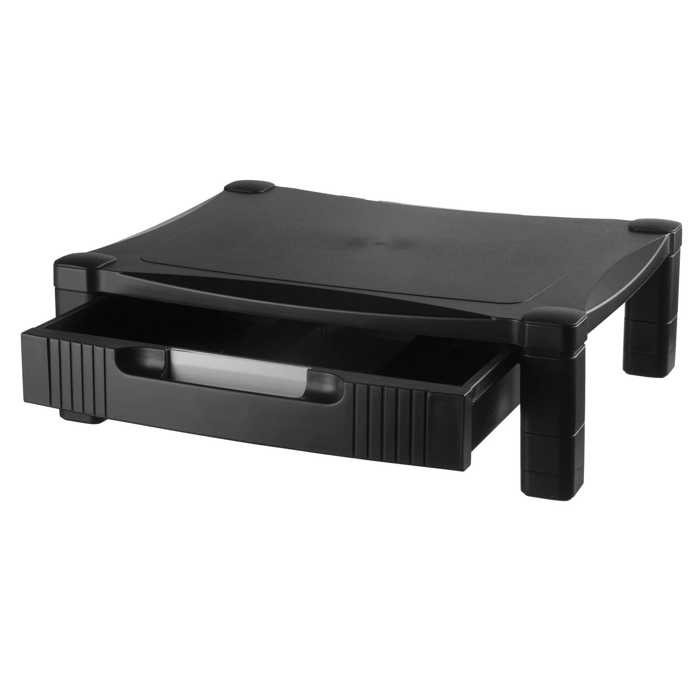 Extra Wide Single Level HeightAdjustable MonitorLaptop Stand - 20Inch Wide 1325Inch Deep 3 to 65Inch High