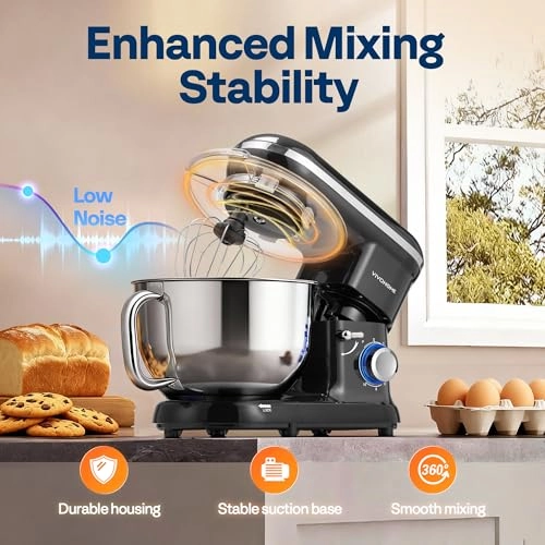 Electric Stand Kitchen Food Mixer - 6 Quarts 660 watts