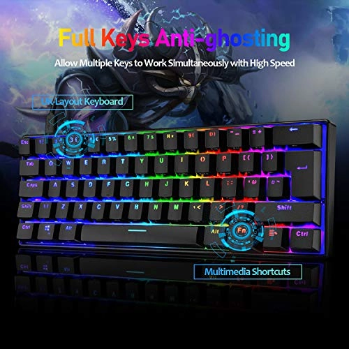 Mechanical Keyboard - Wired + Honeycomb Mouse