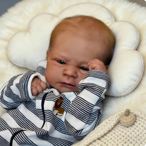 Elijah Reborn Baby Doll - 17 inch Silicone Blue Eyes Ages 3+