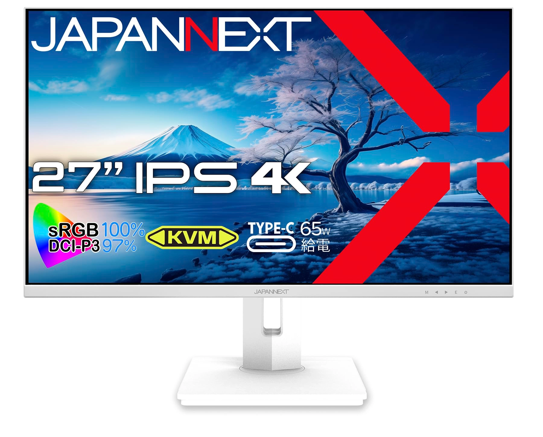 JAPANNEXT JN-IPS27UHDR-C65W-HSP-W - 27 Inches 3840x2160