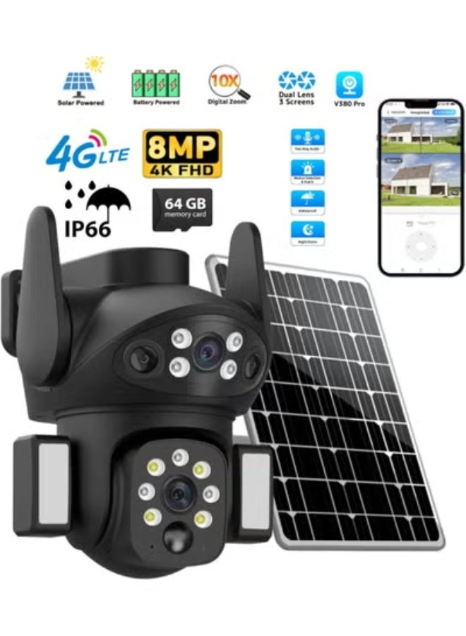 Smart Solar Security Camera 4K