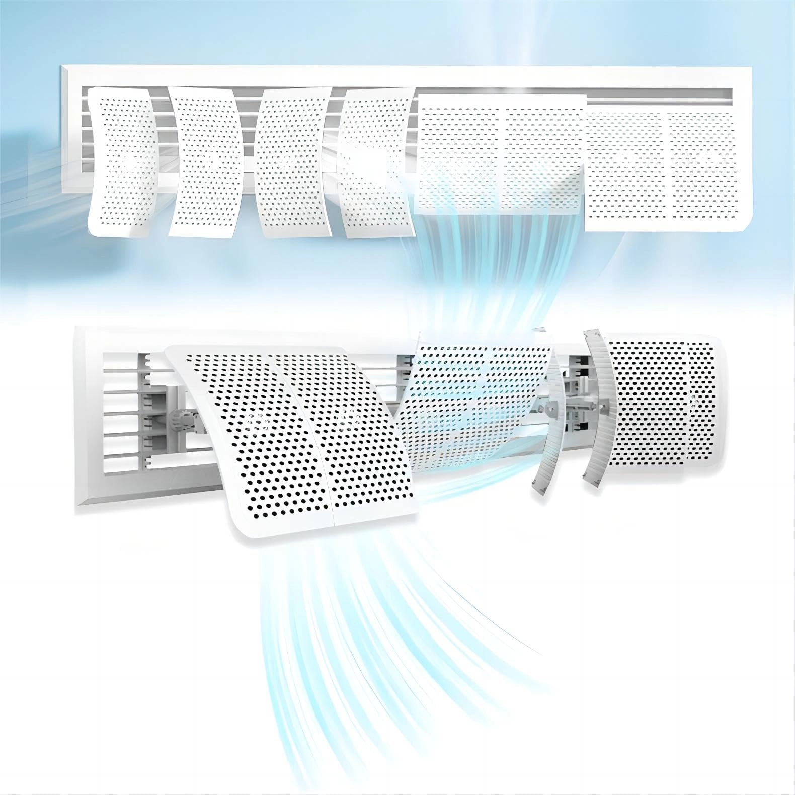 Three-in-One Air Conditioner Deflector - 60-93 cm Adjustable 180°