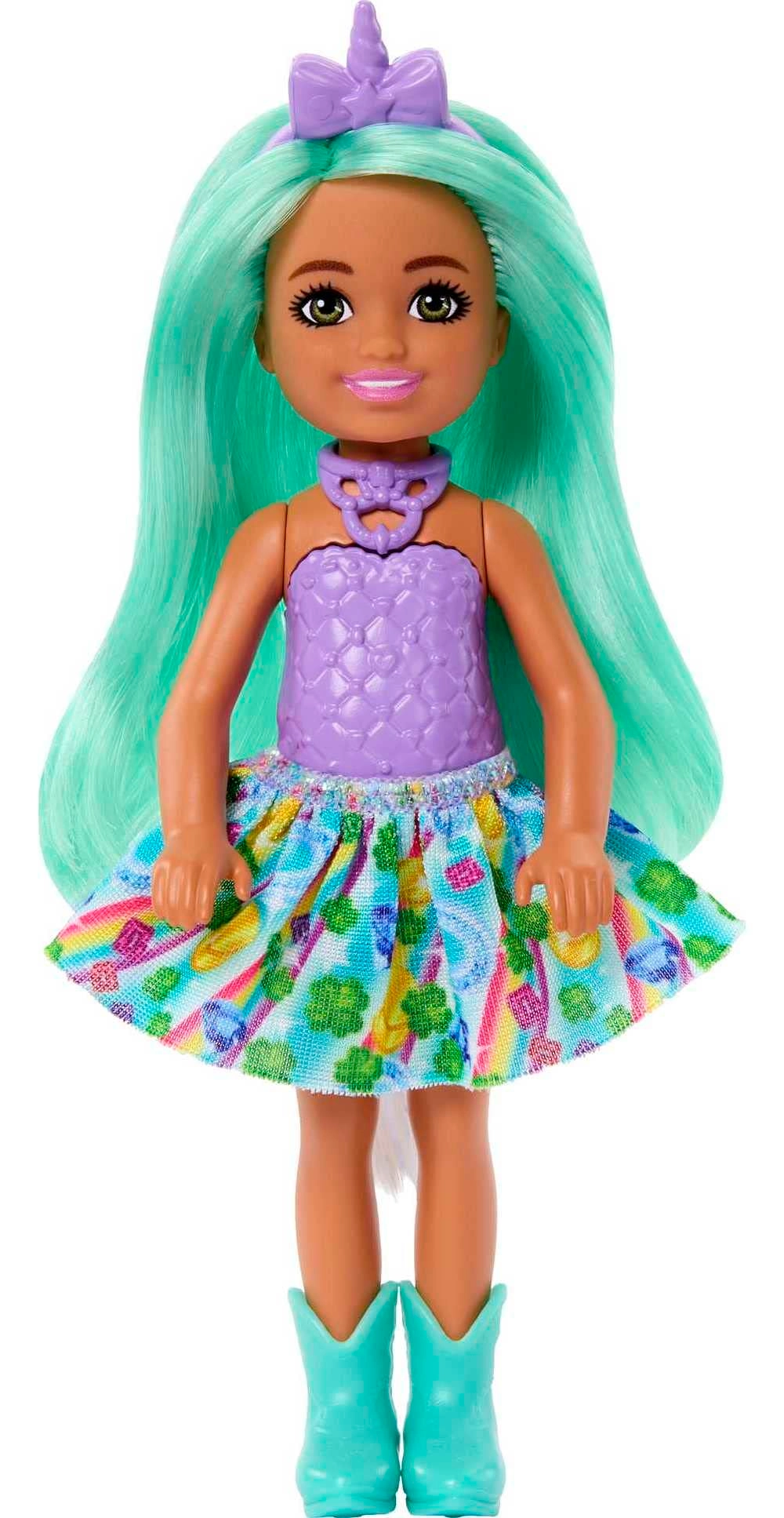 Barbie Chelsea Small Doll - Green Hair Unicorn Ages 3+