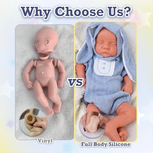 Reborn Baby Doll - 17 Inch Full Silicone Boy Ages 14+