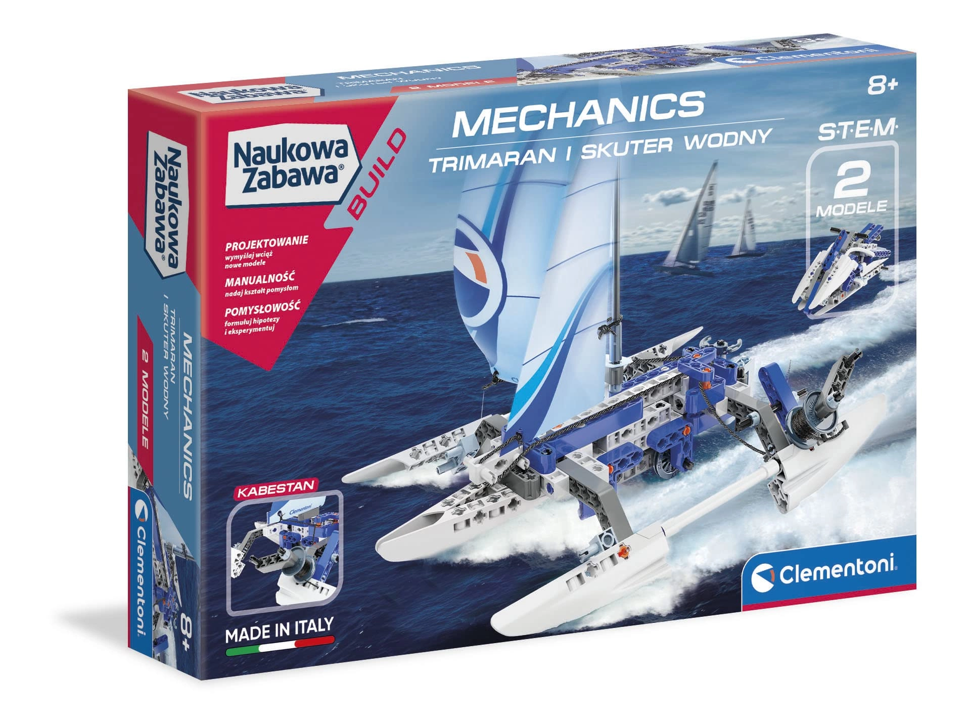 Clementoni Mechanics Laboratory Trimaran + Water Scooter - 130 pcs for ages 8+