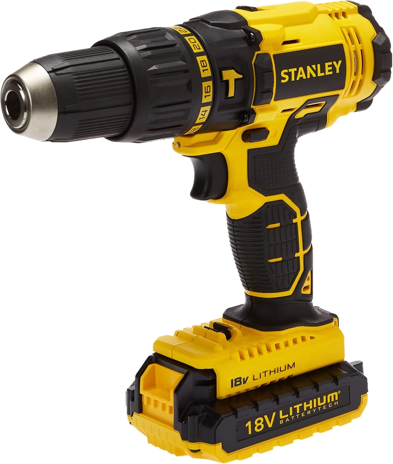Stanley Cordless Hammer Drill - 18V 45Nm 2 x 1.5 Ah Li-Ion