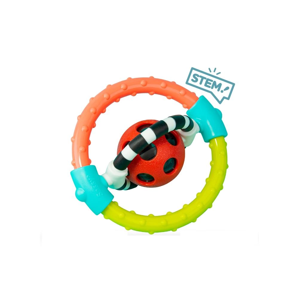 Sassy Spin & Chew Flexible Ring Rattle - 6 months & above