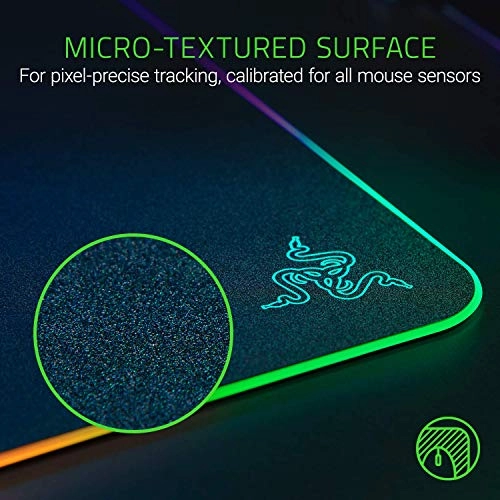 FireflyV2 Plastic Acrylic Gaming Mouse Pad - 35.5x27.4 cm