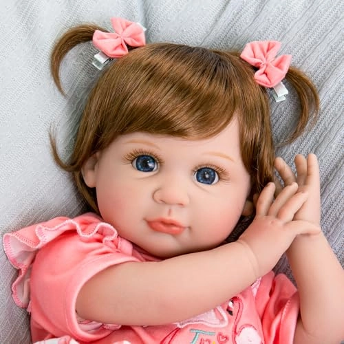 Reborn Baby Doll - 22 Inch Cotton Vinyl African American Ages 3+