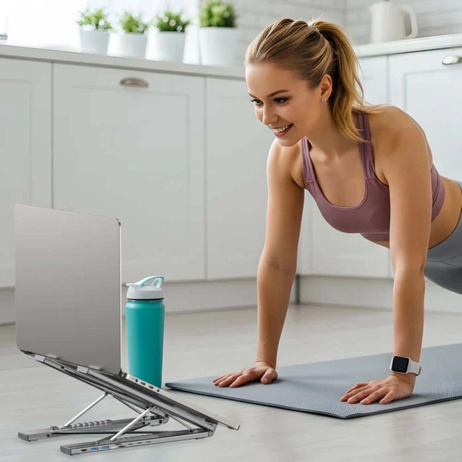 7-in-1 USB-C Foldable Laptop Stand - 100W Power Delivery 4K@60Hz HDMI