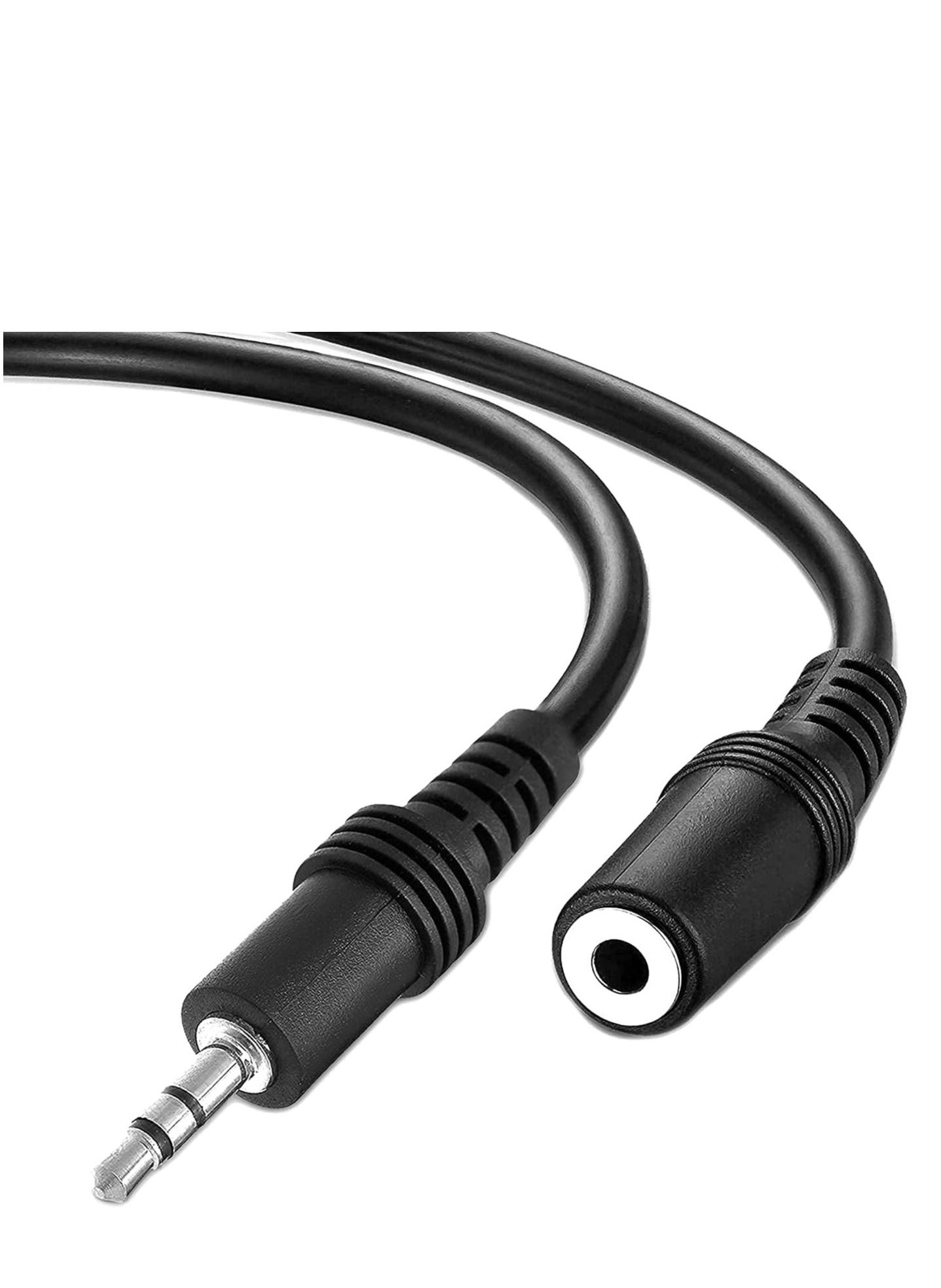 DKURVE 3.5mm Stereo Audio Male to Female Jack Extension Cable - 5 meter