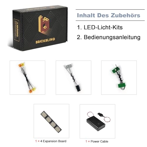 LED Light Set - Compatible with Lego 21261 The Wolf Stronghold