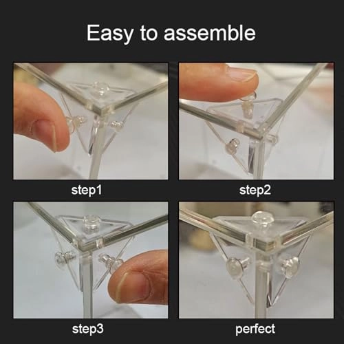 Acrylic Display Case (42172) - Transparent Base With Mirror 62 x 30 x 20 cm