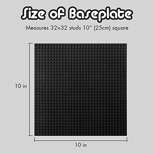 Classic Baseplates - Plastic 25.4 x 25.4 cm 6pcs