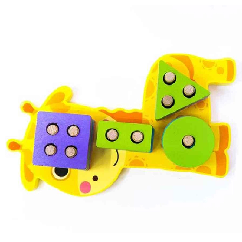Wooden Stacking Shapes Puzzle - 3+ Years 21 piece(s)