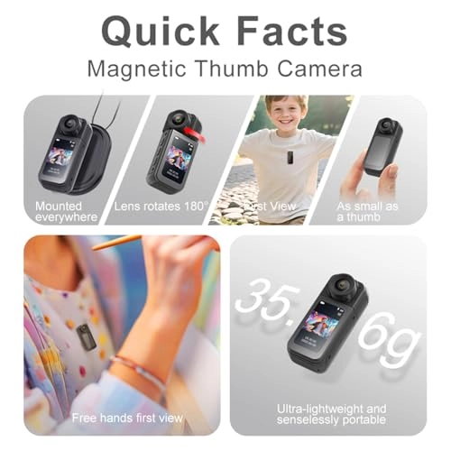 Mini Thumb Action Camera 1K30