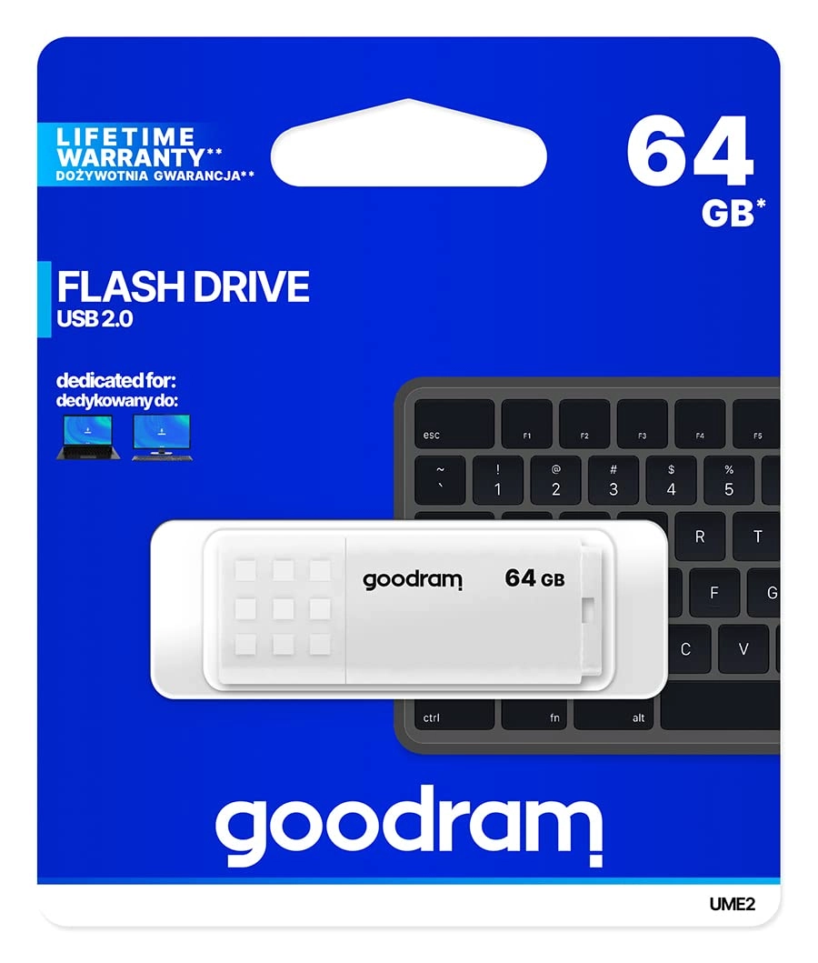 Goodram UME2 - USB 2.0 TypeA 64 GB
