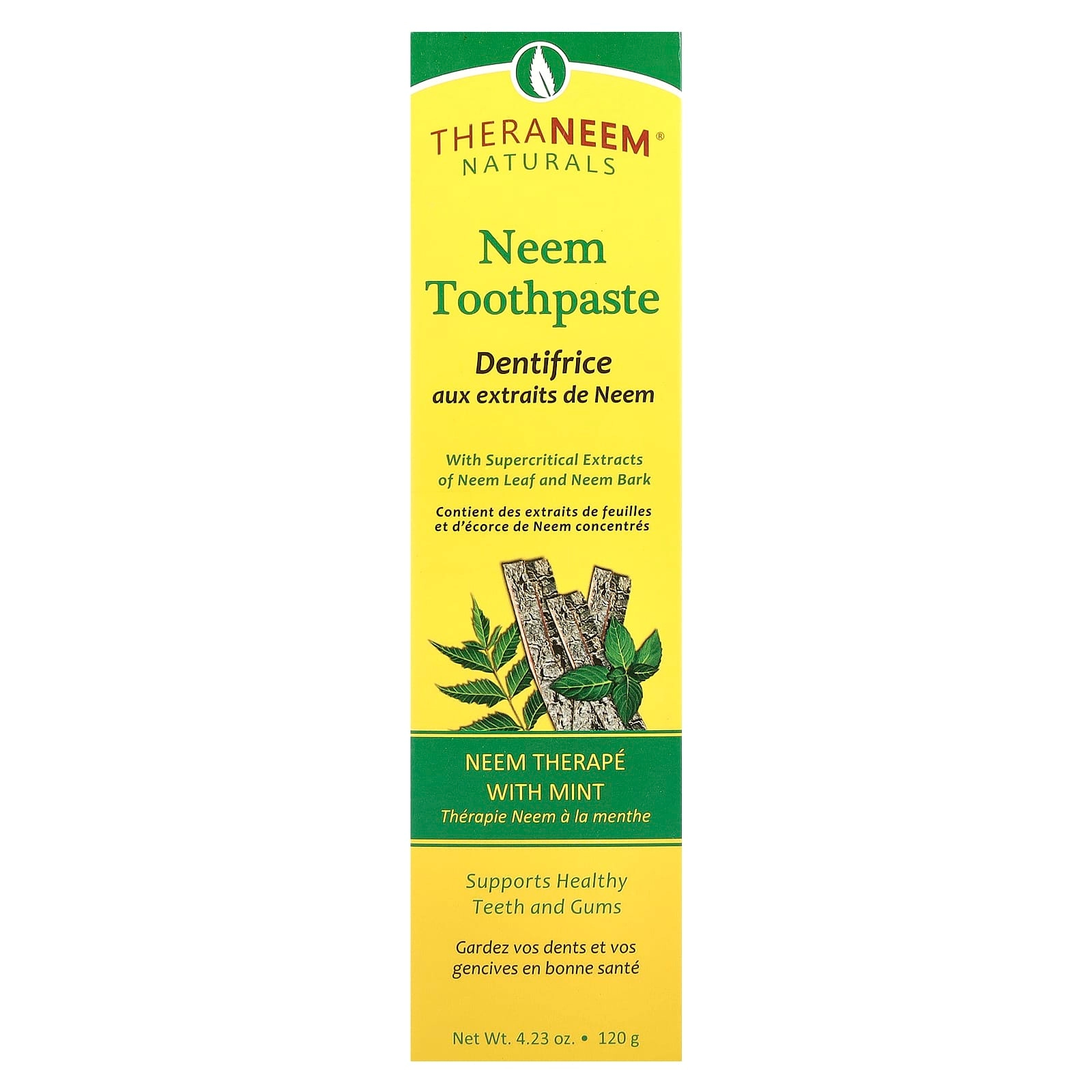 TheraNeem Naturals Neem Mint Toothpaste 120 g