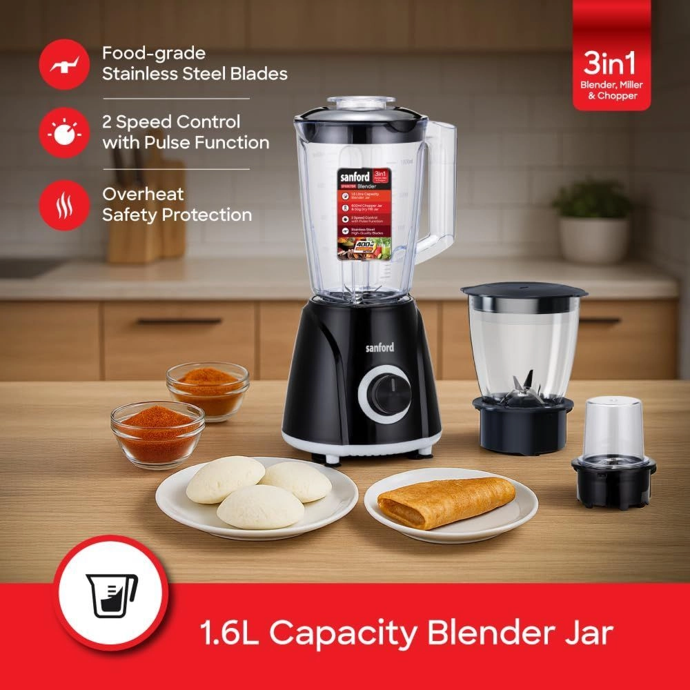 3-In-1 Blender & Mil - 400 W