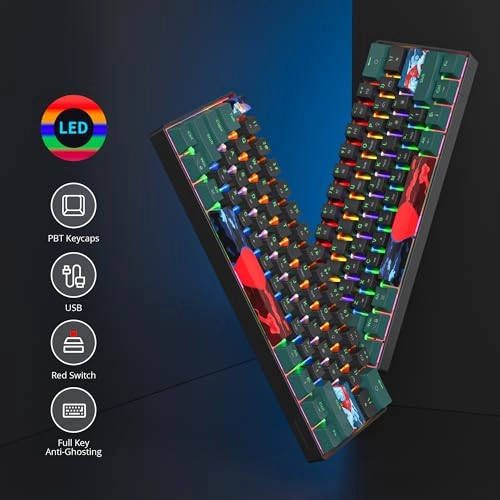 65 Percent Mechanical Gaming Keyboard - Wired