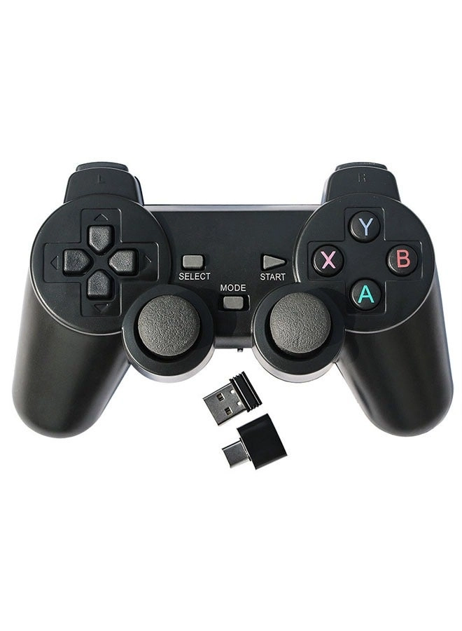Android TV Computer 2.4g Wireless Game Controller Dualshock Doubles Battle Grey