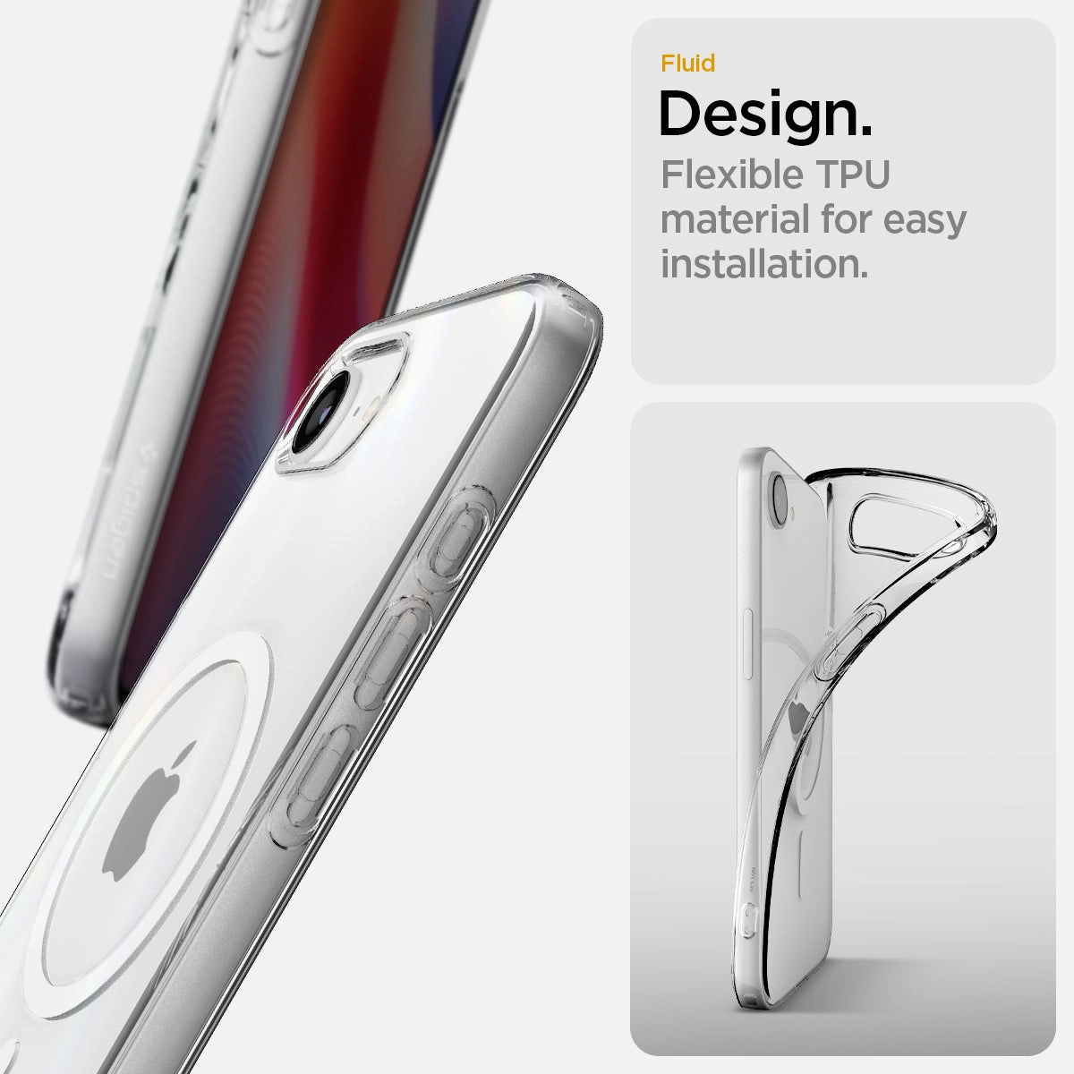 Liquid Crystal MagFit Clear Case with MagSafe for iPhone 16