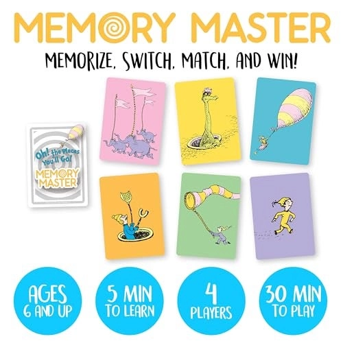 Oh, The Places You'll Go! Memory Master - Card Game