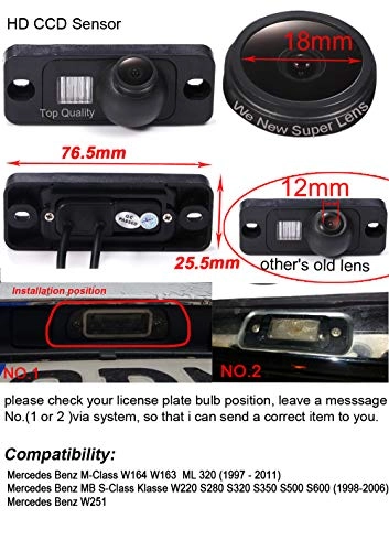 Car Reversing Camera - Night Vision Wireless 1280x720