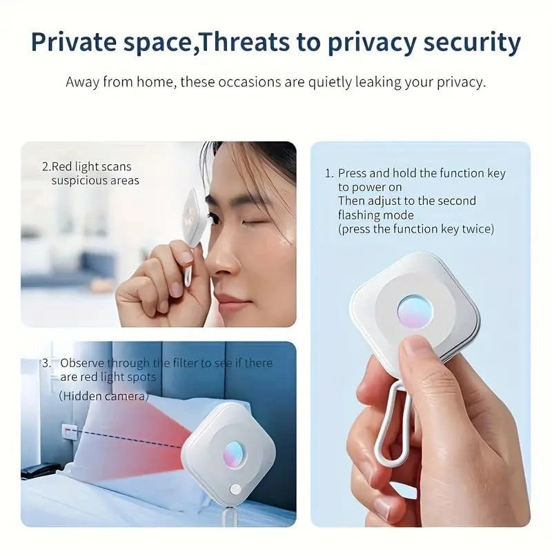 Privacy Protector Portable Wireless Bug Detector - 1080p 30 frames per second