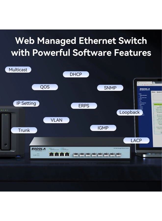 Web Managed Switch - 12-ports