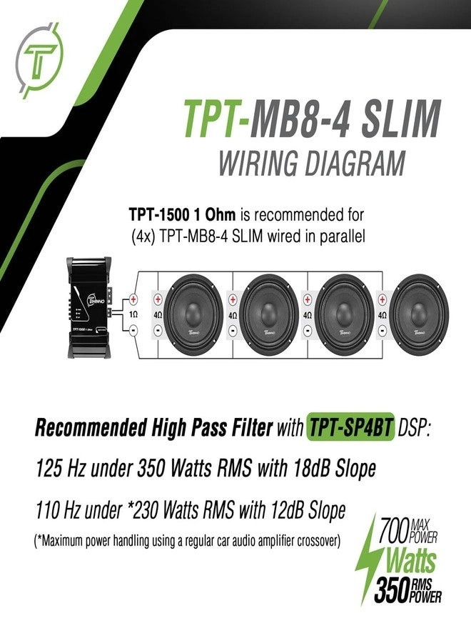 TPT-MB8-4 - 8 Inch Midbass