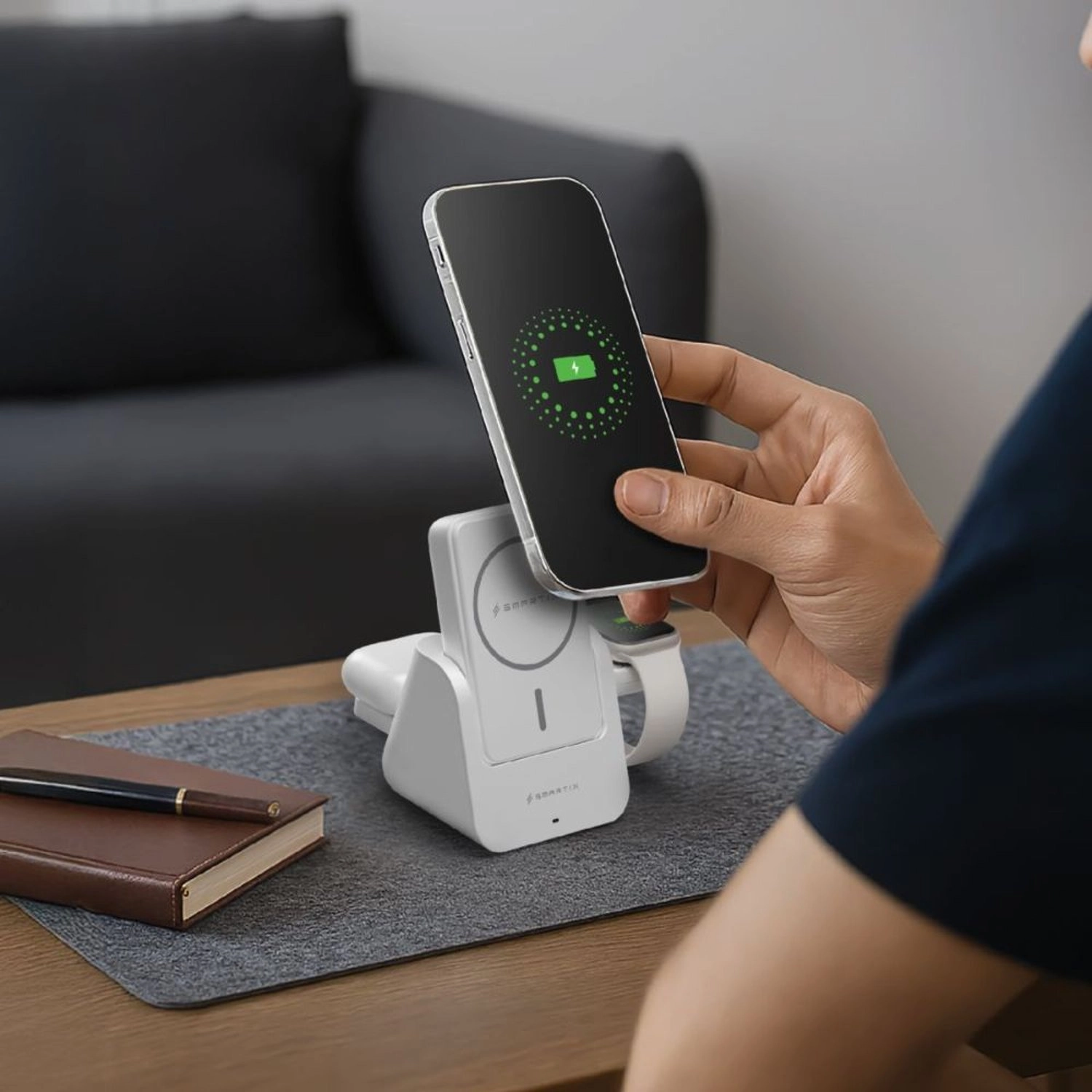 AirDock - 10000 mAh 2/5 Watts Fast charging Wireless